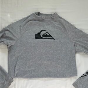 Quiksilver Heather Gray Rashguard UPF